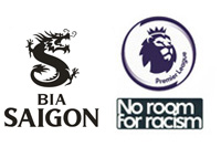 Premier League Badge&no room for racism&Bia SaiGon